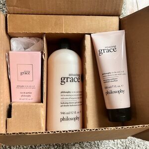 Philosophy Amazing Grace Trio Set in Soft Pink